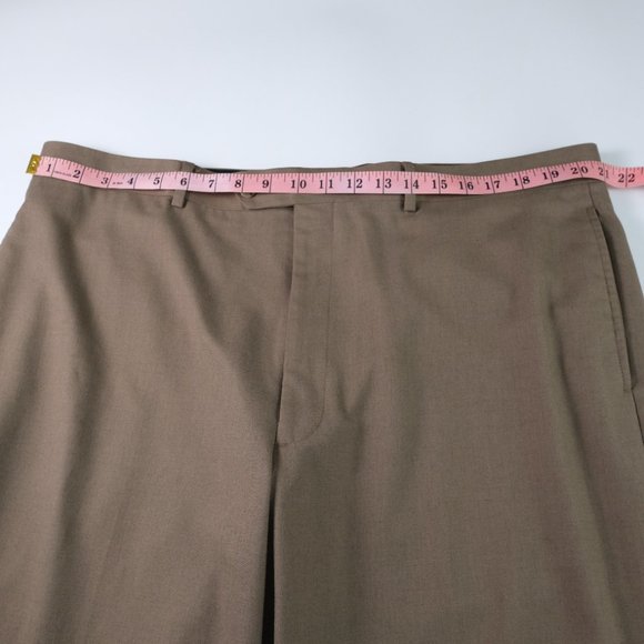 PRONTO UOMO Men's 42 X 32 Straight Fit Flat Front Dress Pants - Picture 8 of 11